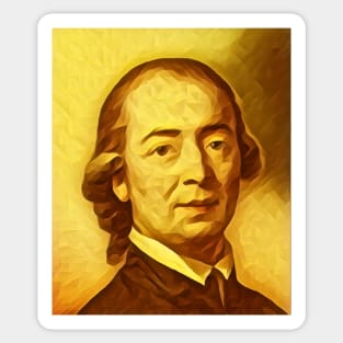 Johann Gottfried Herder Golden Portrait | Johann Gottfried Herder Artwork 9 Sticker